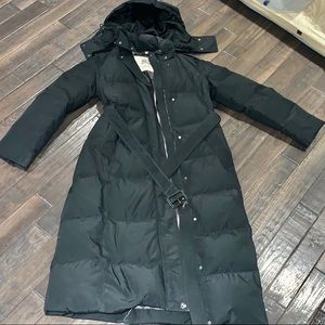 Black Burberry Winter Jacket Coat